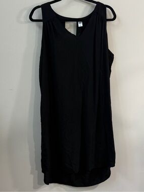 Old Navy Black Sleeveless Pocket Shift Dress Size XL